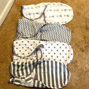 *NEW* Adjustable infant swaddle blankets bundle
